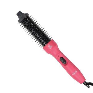 Soleil Thermal Brush Pink 1.5" Barrel Tourmaline Hair Tool for Silky Frizz-Free